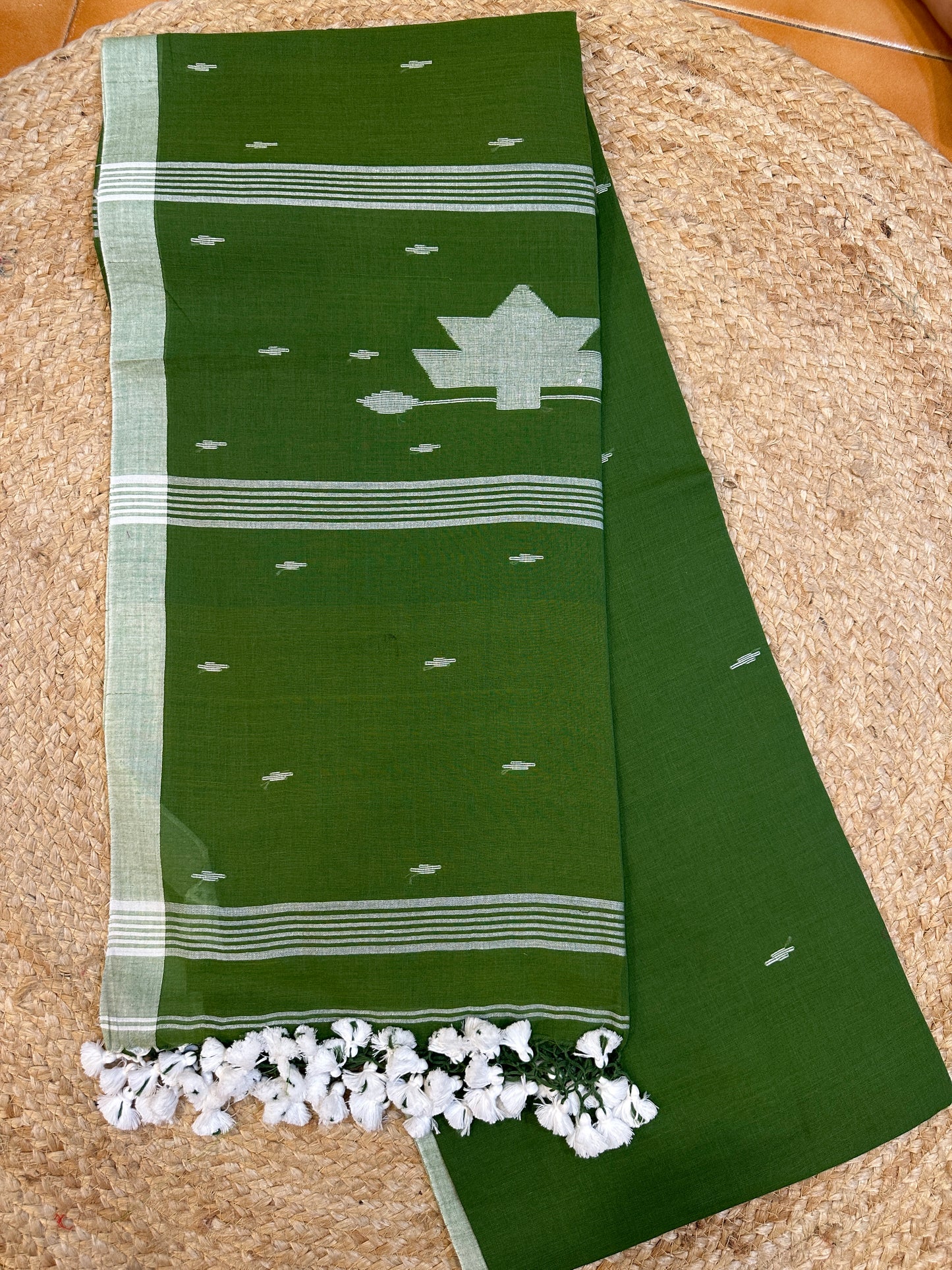 mul mul cotton jamdani saree