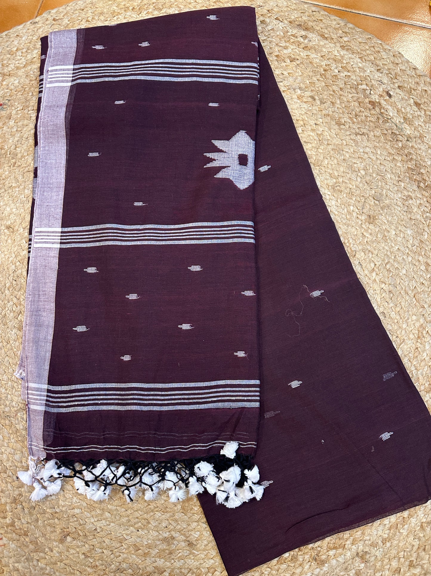 mul mul cotton jamdani saree