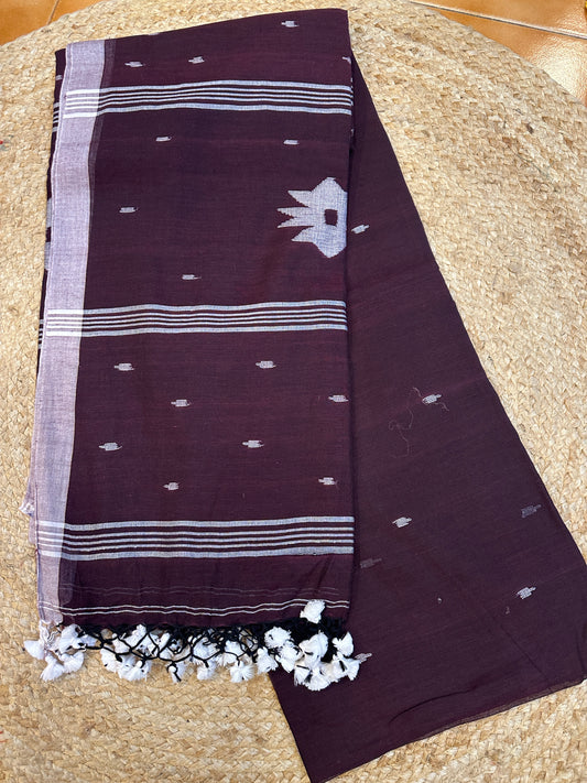 mul mul cotton jamdani saree